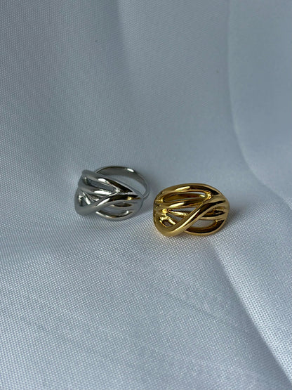 Bague Large Ondulée - Bague Ondine