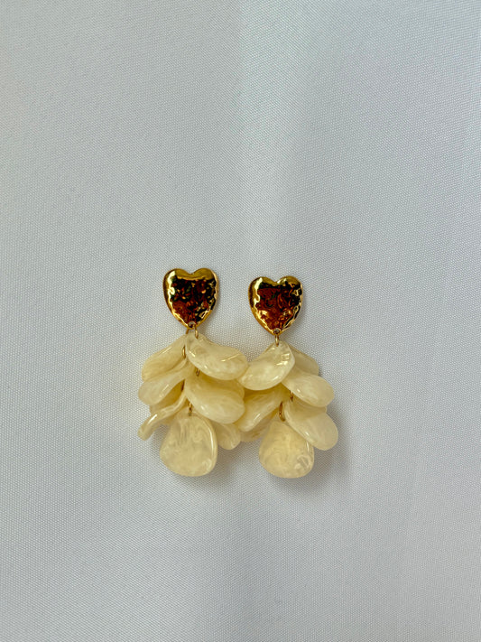 Boucles d'Oreilles Fleur Pendantes - Boucles Alba