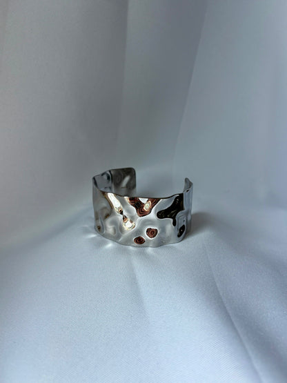 Bracelet Manchette Large Martelée - Bracelet Naomi
