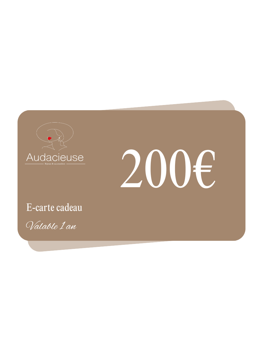 Carte cadeau Audacieuse Bijoux et Accessoires