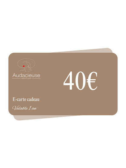 Carte cadeau Audacieuse Bijoux et Accessoires